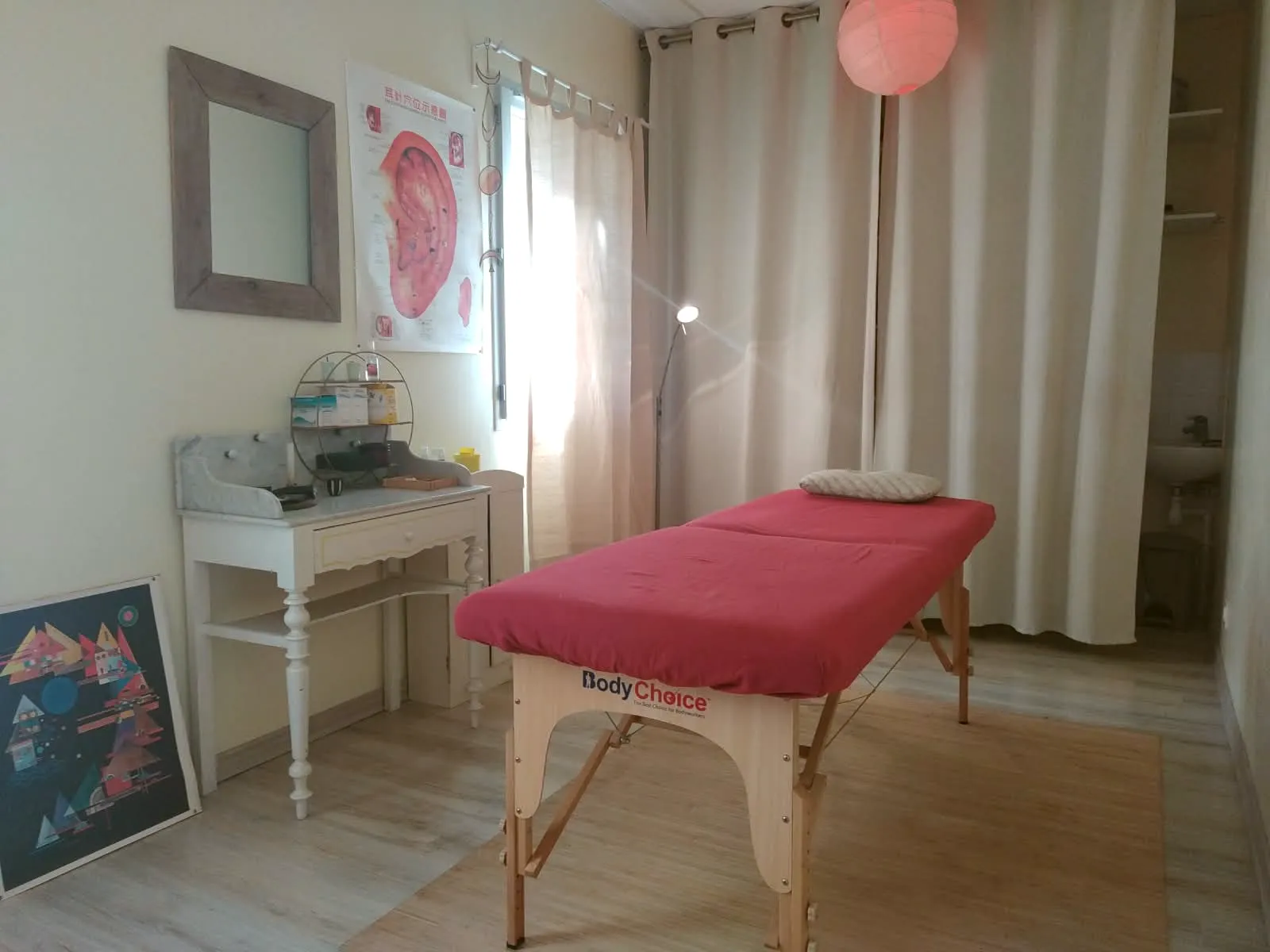 La table de soin